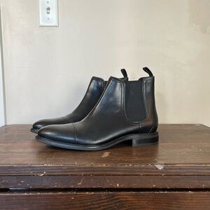 Cole Haan Black Cap Toe Chelsea 11 waterproof